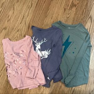 Set of Three EUC GapKids lightweight Long Sleeve Shirts